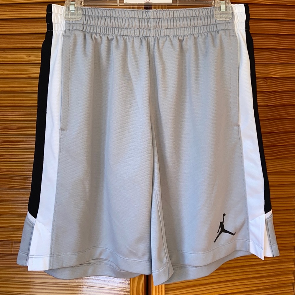 nike grey drawing string basketball shorts